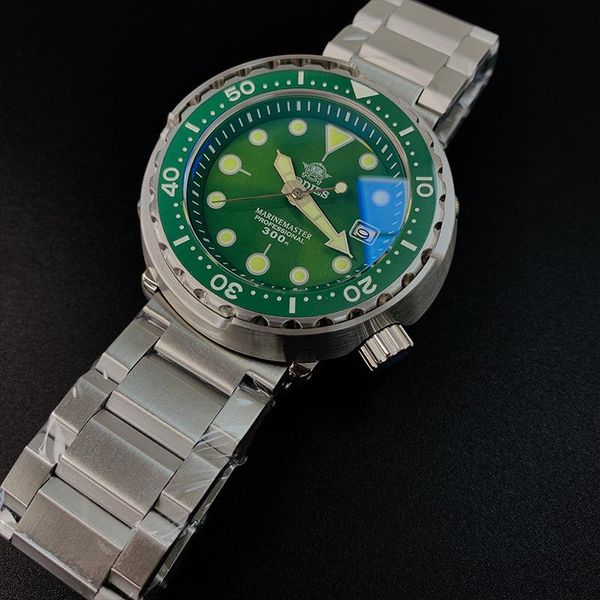 wristwatches men fashion watch stainless steel 300m water resistant ceramic bezel green tuna automatic diving sport, Slivery;brown
wristwatches men fashion watch stainless steel 300m water resistant ceramic bezel green tuna automatic diving sport, Slivery;brown