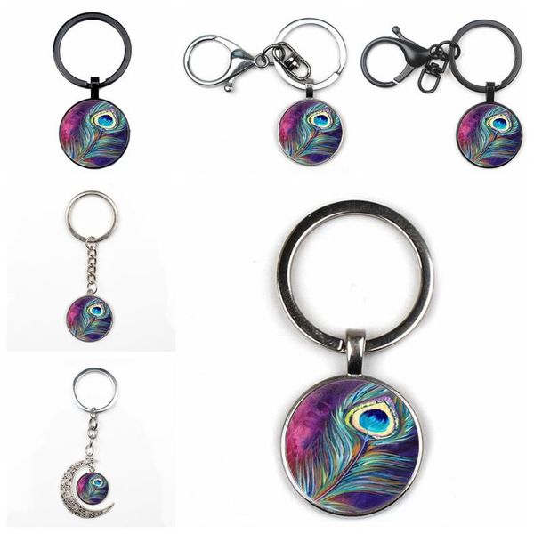 keychains retro peacock feather crystal pendant keychain silver plated round glass key ring religion chain charm bag souvenir gift
keychains retro peacock feather crystal pendant keychain silver plated round glass key ring religion chain charm bag souvenir gift