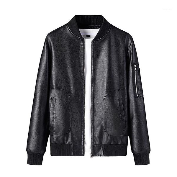men's jackets trend autumn baseball uniform leather jacket men youth stand collar pu outerwear zipper solid pocket coats, Black;brown
men's jackets trend autumn baseball uniform leather jacket men youth stand collar pu outerwear zipper solid pocket coats, Black;brown