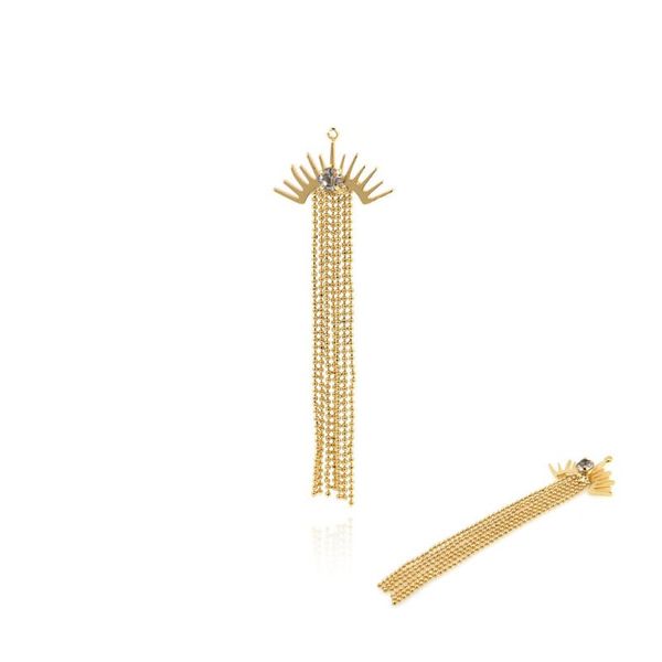 charms gold tassel necklace micropavé cz crown pendant multi-tassel jewelry diy making accessories 78x24.4mm, Bronze;silver
charms gold tassel necklace micropavé cz crown pendant multi-tassel jewelry diy making accessories 78x24.4mm, Bronze;silver