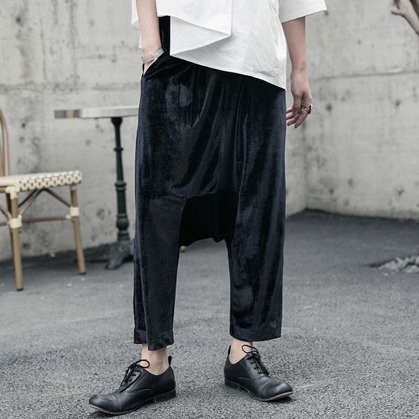 women's pants & capris simple high elastic waist black velvet long wide leg trousers loose fit women fashion tide spring autumn 2021 1r, Black;white
women's pants & capris simple high elastic waist black velvet long wide leg trousers loose fit women fashion tide spring autumn 2021 1r, Black;white
