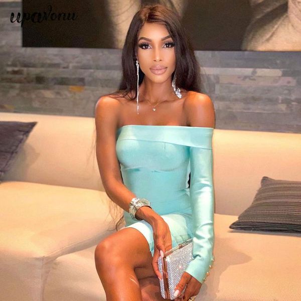 women strapless bandage dresses off shoulder long sleeve bodycon club dress party vestidos casual, Black;gray
women strapless bandage dresses off shoulder long sleeve bodycon club dress party vestidos casual, Black;gray