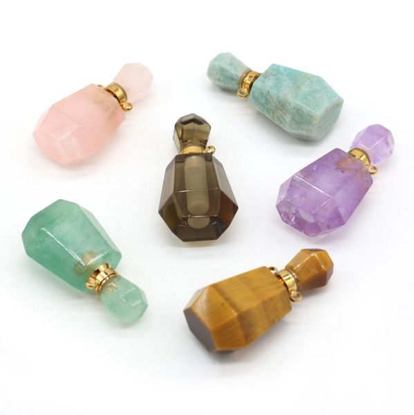 charms 20x38mm natural semi-precious stones quartz healing stone necklace pendants reiki essential oil diffuser bottle pendant gift, Bronze;silver
charms 20x38mm natural semi-precious stones quartz healing stone necklace pendants reiki essential oil diffuser bottle pendant gift, Bronze;silver