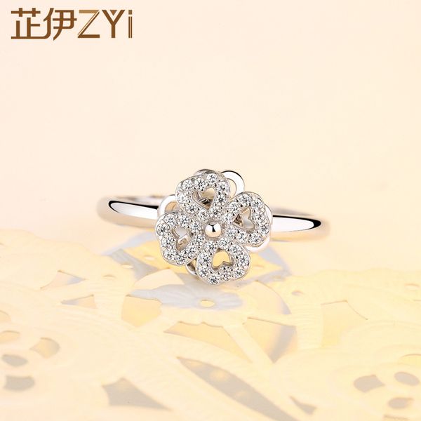 zhiyishou jewelry s925 revolving clover sterling silver ring creative ring japanese and korean simple hand adornment women's fashion
zhiyishou jewelry s925 revolving clover sterling silver ring creative ring japanese and korean simple hand adornment women's fashion
