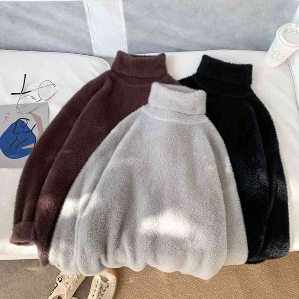 men's sweaters winter flocking turtleneck sweater warm fashion casual knitted pullover men loose koreanknitting mens clothes zkro, White;black
men's sweaters winter flocking turtleneck sweater warm fashion casual knitted pullover men loose koreanknitting mens clothes zkro, White;black