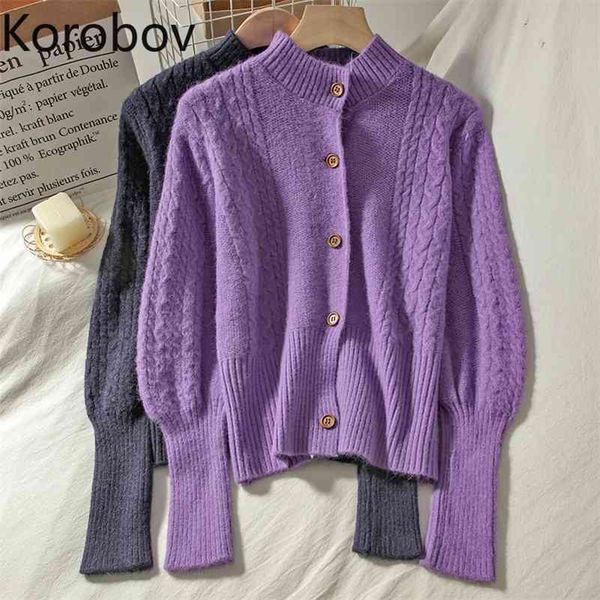 korobov korean vintage solid long sleeve women sweaters new chic turtleneck cardigans autumn winter outwear sueter mujer 210430, White
korobov korean vintage solid long sleeve women sweaters new chic turtleneck cardigans autumn winter outwear sueter mujer 210430, White