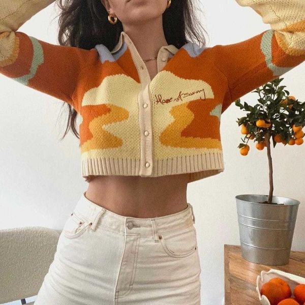 women's knits & tees y2krobe orange cardigan indie clothes sweater y2k womens 2021 autumn egirl winter knitted camouflage 2000s pull cá, White
women's knits & tees y2krobe orange cardigan indie clothes sweater y2k womens 2021 autumn egirl winter knitted camouflage 2000s pull cá, White