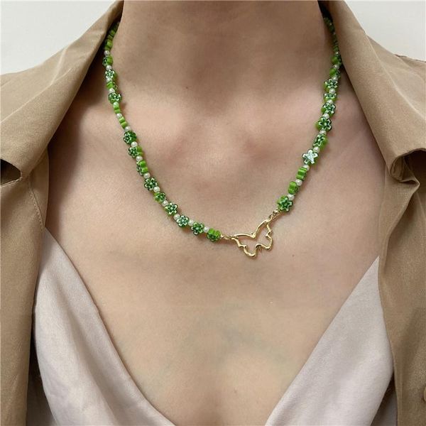 chains 2021 ethnic fashion candy color balck green flower imitation pearl beaded necklace for women girls jewelry gifts, Silver
chains 2021 ethnic fashion candy color balck green flower imitation pearl beaded necklace for women girls jewelry gifts, Silver