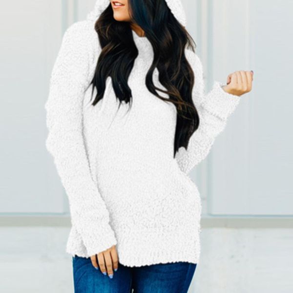 women's sweaters solid color hooded long autumn winter sweater long-sleeved multicolor fashion loose ladies all-match blouse, White;black
women's sweaters solid color hooded long autumn winter sweater long-sleeved multicolor fashion loose ladies all-match blouse, White;black