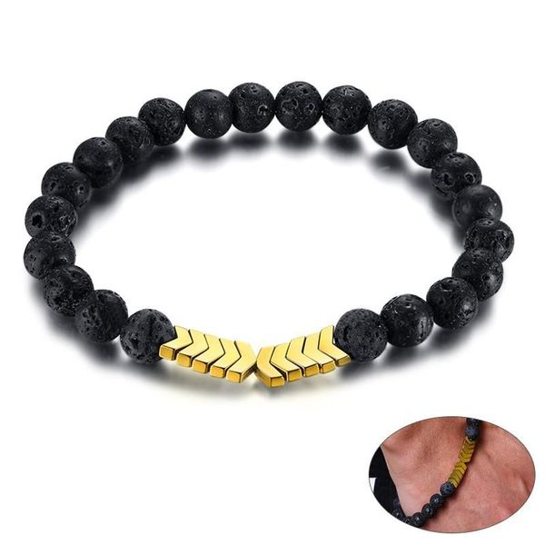 mens womens natural volcanic lava stone strand bracelets magnetic hematite arrow charm pulseira length adjustable beaded, strands, Black
mens womens natural volcanic lava stone strand bracelets magnetic hematite arrow charm pulseira length adjustable beaded, strands, Black