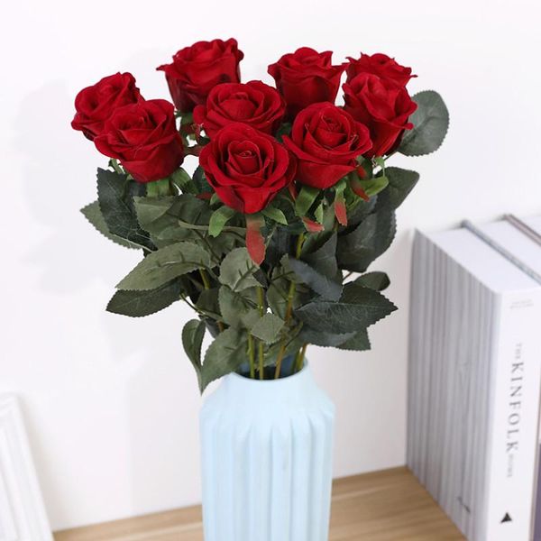 pcs artificial rose flowers simulation flannel bouquet for home party wedding decoration decorative & wreaths
pcs artificial rose flowers simulation flannel bouquet for home party wedding decoration decorative & wreaths