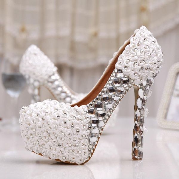dress shoes spring white rose flower rhinestone stiletto high heel bridal wedding large size banquet custom women's, Black
dress shoes spring white rose flower rhinestone stiletto high heel bridal wedding large size banquet custom women's, Black