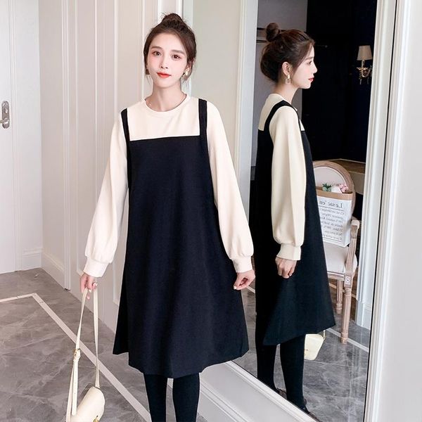 maternity dresses 2021 spring knitting ba long sleeve o-neck patchwork korean pregnant woman black office lady elegant vestidos, White
maternity dresses 2021 spring knitting ba long sleeve o-neck patchwork korean pregnant woman black office lady elegant vestidos, White