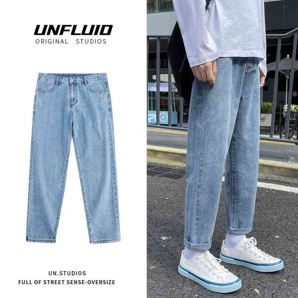 men's jeans denim men spring loose cotton jeans man autumn straight angle-length pants trend street-wind light blue/black x7k4
men's jeans denim men spring loose cotton jeans man autumn straight angle-length pants trend street-wind light blue/black x7k4