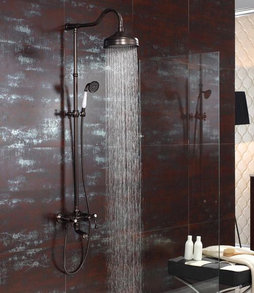 oil rubbed bronze orb clour rainfall shower faucet mixer tap wall mounted with handshower bathroom sets
oil rubbed bronze orb clour rainfall shower faucet mixer tap wall mounted with handshower bathroom sets