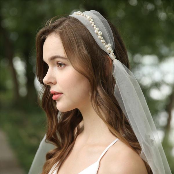 bridal veils fashion ivory handmade pearls wedding headpiece party prom hair accessories brides headwear, Black
bridal veils fashion ivory handmade pearls wedding headpiece party prom hair accessories brides headwear, Black