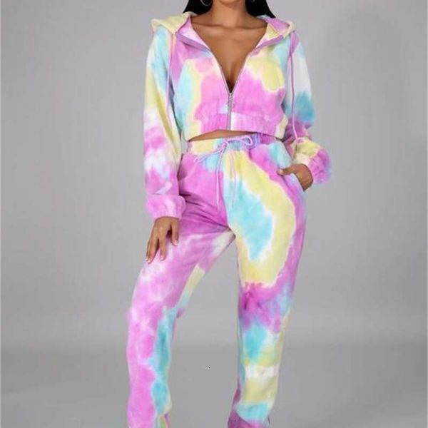 tracksuits plush sportswear women's fashion tie dye printed hoodie and trousers sports suit, Gray
tracksuits plush sportswear women's fashion tie dye printed hoodie and trousers sports suit, Gray