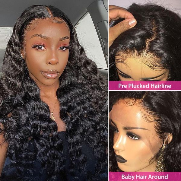 soft natural black remy 24inch large cap size deep wave 13x4/6 t part lace front human hair wig for women with babyhair wigs1, Black;brown
soft natural black remy 24inch large cap size deep wave 13x4/6 t part lace front human hair wig for women with babyhair wigs1, Black;brown