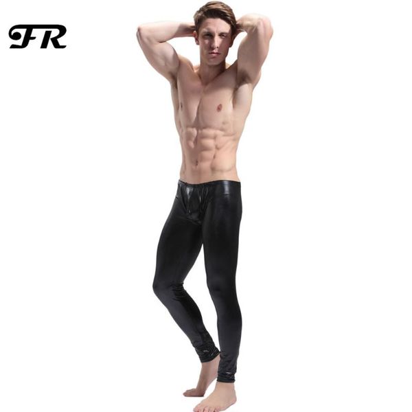 men's shiny stretch faux leather pants,novelty muscle tights mens leggings low waist two colors pants, Black
men's shiny stretch faux leather pants,novelty muscle tights mens leggings low waist two colors pants, Black