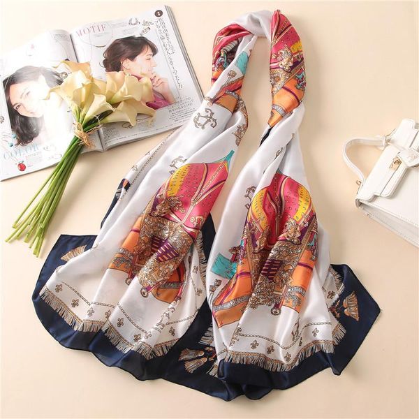 scarves 2021 summer women's scarf lady silk print soft shawls foulard femme long size bandana hijabs, Blue;gray
scarves 2021 summer women's scarf lady silk print soft shawls foulard femme long size bandana hijabs, Blue;gray