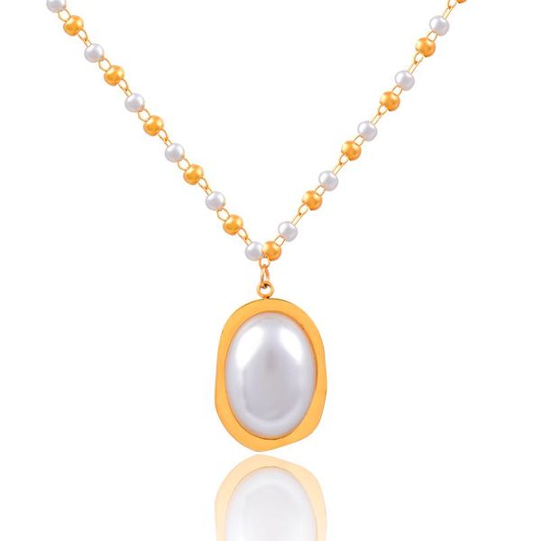 chains leeker stainless steel pearl pendant choker necklace for women chain gift girlfriend 2021 trend 324 lk2, Silver
chains leeker stainless steel pearl pendant choker necklace for women chain gift girlfriend 2021 trend 324 lk2, Silver