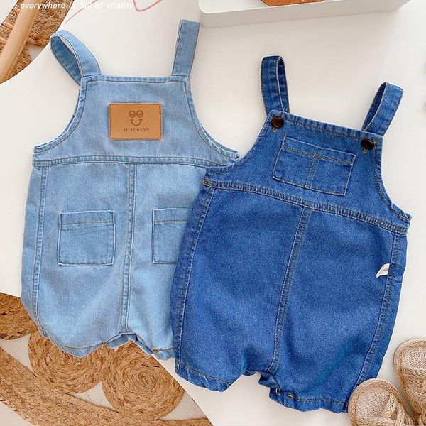 jumpsuits kids baby girls boys summer strap pants toddler infant casual denim overalls born romper 0-24m, Blue
jumpsuits kids baby girls boys summer strap pants toddler infant casual denim overalls born romper 0-24m, Blue