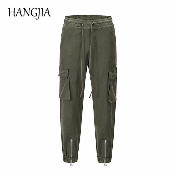 men's pants heavy industry washed distressed bottom zippers feet multi-pocket joggers mens streetwear trendy casual cargo sweatpants, Black
men's pants heavy industry washed distressed bottom zippers feet multi-pocket joggers mens streetwear trendy casual cargo sweatpants, Black