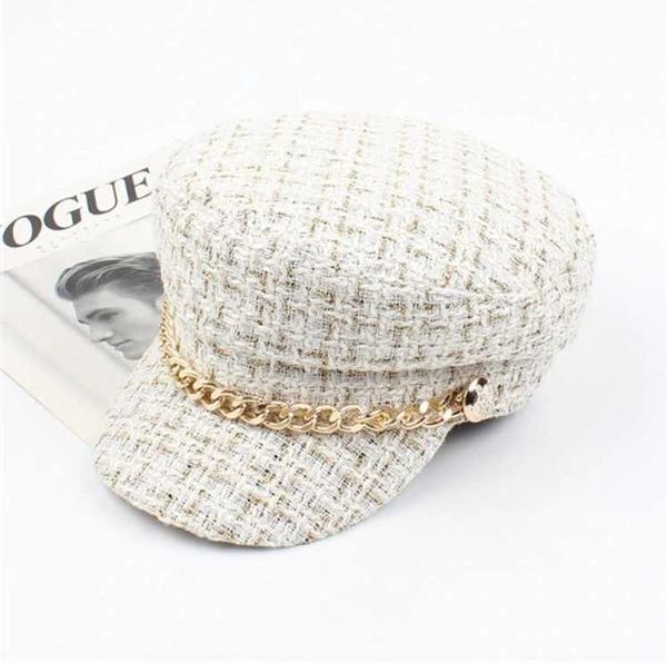 ylwhj 2021 new women tweed newsboy s chain flat visor vintage plaid military cap female autumn winter hats
ylwhj 2021 new women tweed newsboy s chain flat visor vintage plaid military cap female autumn winter hats
