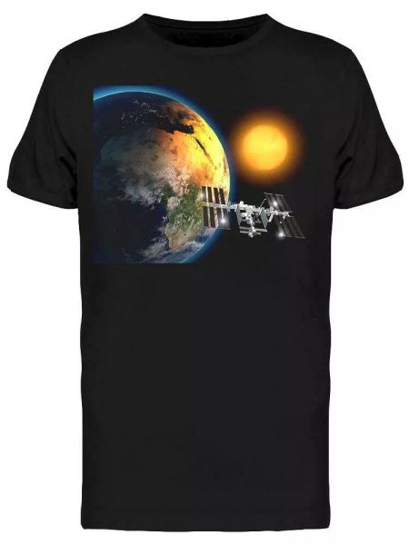 international space station tee men's -image by shutterstock, White;black 
international space station tee men's -image by shutterstock, White;black