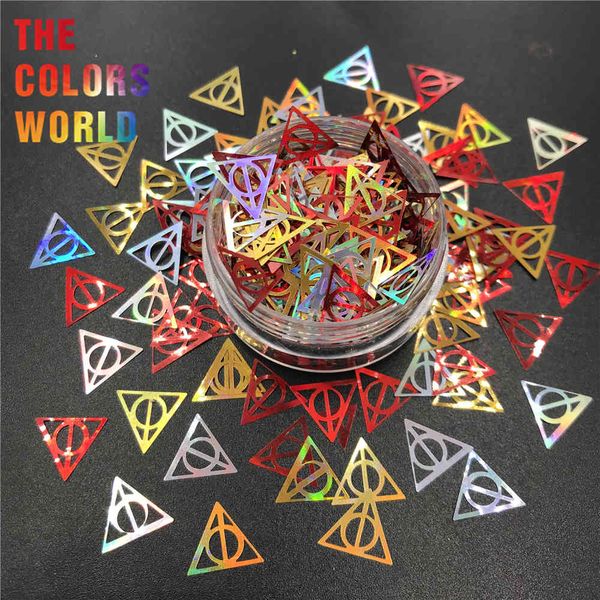 tct-522 hollow triangle harry nails glitter nail art decoration hallows deathly relics of death accessoires festival suppliers, Silver;gold
tct-522 hollow triangle harry nails glitter nail art decoration hallows deathly relics of death accessoires festival suppliers, Silver;gold