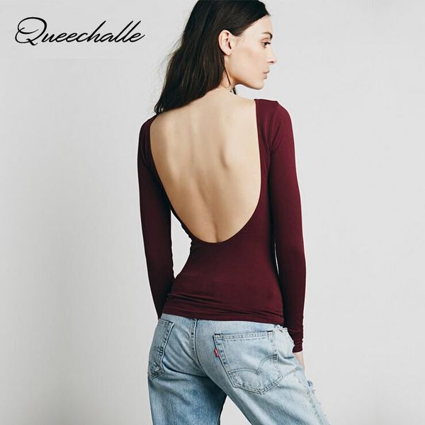 women's t-shirt queechalle u-type backless t-shirts for women 2021 spring autumn o neck long sleeve casual female wine, White
women's t-shirt queechalle u-type backless t-shirts for women 2021 spring autumn o neck long sleeve casual female wine, White