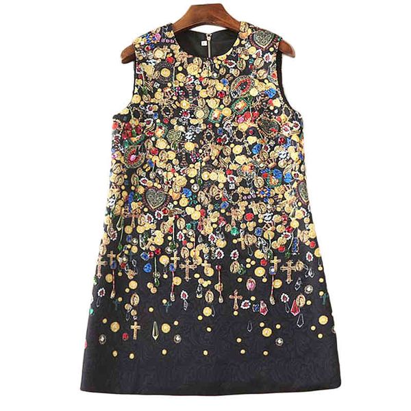 xf runway fashion quality jacquard lady without sleeves gold frizzy flower dress, Black;gray
xf runway fashion quality jacquard lady without sleeves gold frizzy flower dress, Black;gray