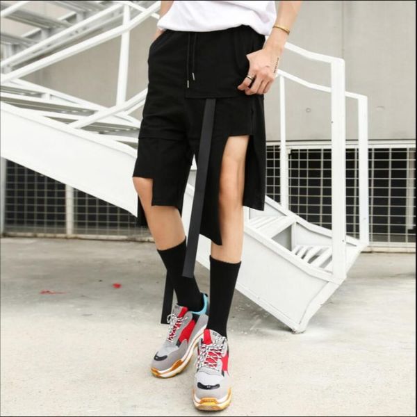 men's pants men clothing stitching seven points tide personality streamers summer black singer dj costumes irregular
men's pants men clothing stitching seven points tide personality streamers summer black singer dj costumes irregular