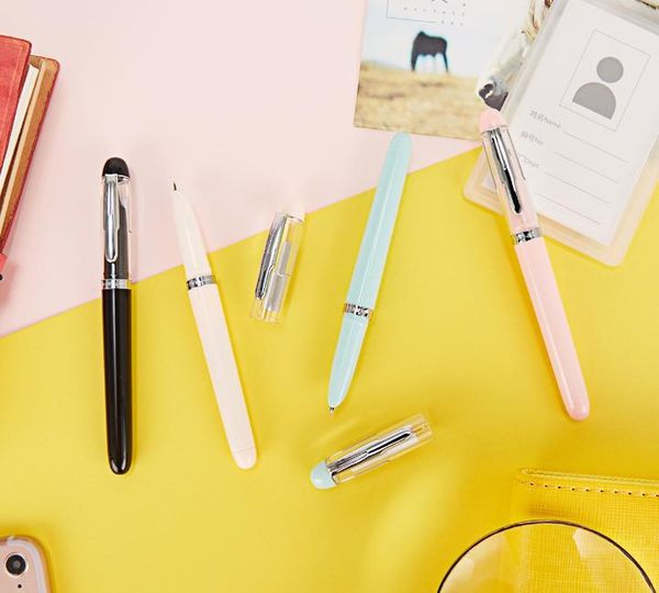 fountain pens colorful pen for student calligraphy writing stationery school office supply colored cap
fountain pens colorful pen for student calligraphy writing stationery school office supply colored cap