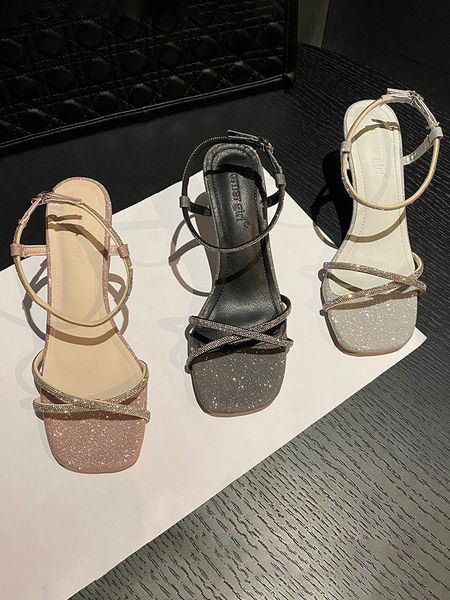dress shoes high heel sandal for women female shoe shallow mouth buckle strap 2021 summer open toe high-heeled girls beige clear comfort fas, Black
dress shoes high heel sandal for women female shoe shallow mouth buckle strap 2021 summer open toe high-heeled girls beige clear comfort fas, Black
