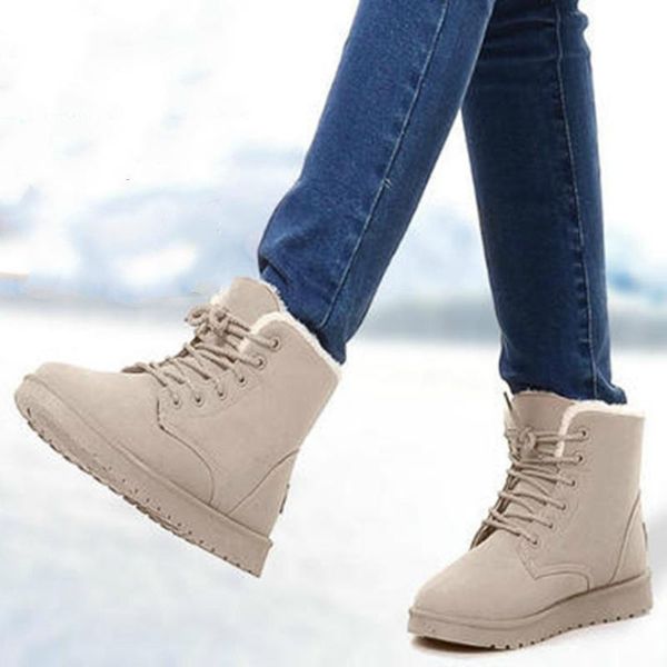 boots winter snow ankle warm plush lining fur edge handmade sewing platform thick sole cross-tied casual ladies shoes female, Black
boots winter snow ankle warm plush lining fur edge handmade sewing platform thick sole cross-tied casual ladies shoes female, Black