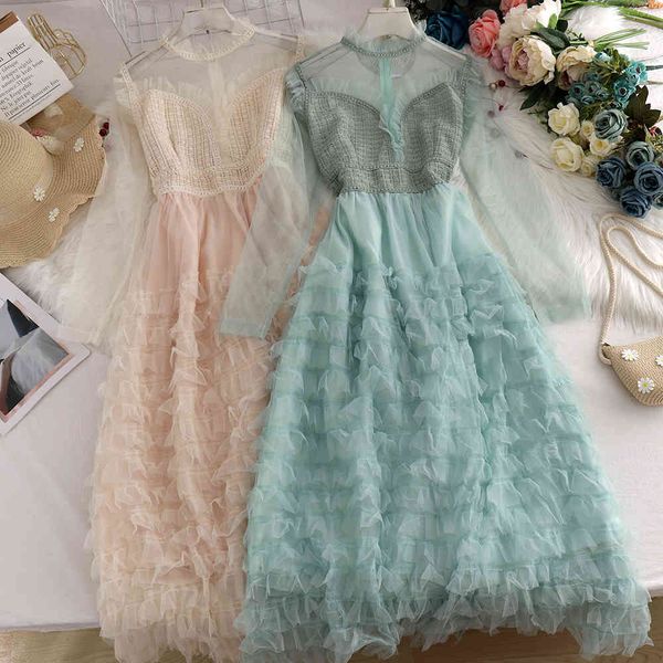casual dresses women prom lace mesh long gauze evening ladies cascading ruffles elegant voile princess mid-calf swing es lhfo, Black;gray
casual dresses women prom lace mesh long gauze evening ladies cascading ruffles elegant voile princess mid-calf swing es lhfo, Black;gray