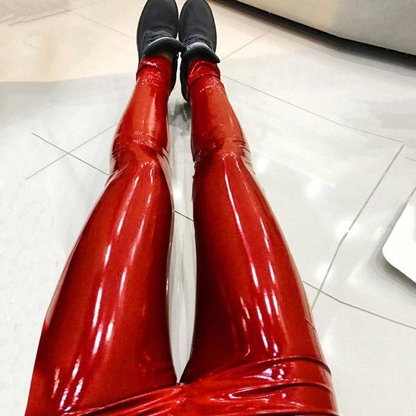 women's pants & capris womens slim pu leather leggings shining wet look party trousers clubwear, Black;white
women's pants & capris womens slim pu leather leggings shining wet look party trousers clubwear, Black;white