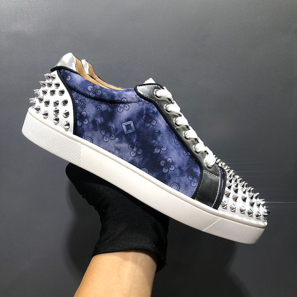 luxury designer men women sneakers leisure shoes low genuine leather couple sneakers with rivets walking sports trainers, Black
luxury designer men women sneakers leisure shoes low genuine leather couple sneakers with rivets walking sports trainers, Black