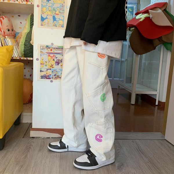 spring autumn korean style womens jean loose high waist fashion embroidered wide leg pants female clothing trousers, Blue
spring autumn korean style womens jean loose high waist fashion embroidered wide leg pants female clothing trousers, Blue
