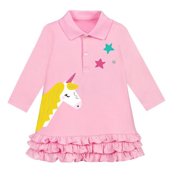 girl's dresses kids girls fashion long sleeve dress spring autumn clothing turndown collar button front cartoon tiered ruffle hem, Red;yellow
girl's dresses kids girls fashion long sleeve dress spring autumn clothing turndown collar button front cartoon tiered ruffle hem, Red;yellow
