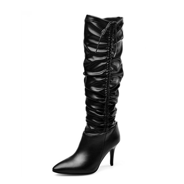 boots morazora winter fashion genuine leather knee high boots pointed toe stiletto heels for woman1 ylk6, Black
boots morazora winter fashion genuine leather knee high boots pointed toe stiletto heels for woman1 ylk6, Black