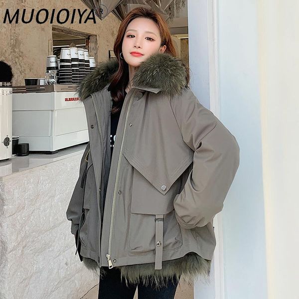 women's fur & faux casual real liner parka women winter 2022 hooded raccoon collar jacket female korean manteau femme gxy1035, Black
women's fur & faux casual real liner parka women winter 2022 hooded raccoon collar jacket female korean manteau femme gxy1035, Black