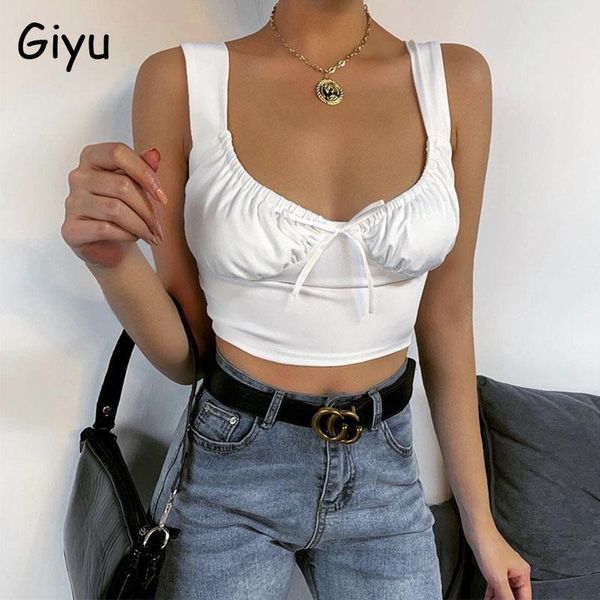 women's tanks & camis giyu summer vest women 2021 casual slim white shirt sleeveless v neck bow crop streetwear ruched blusas femi
women's tanks & camis giyu summer vest women 2021 casual slim white shirt sleeveless v neck bow crop streetwear ruched blusas femi