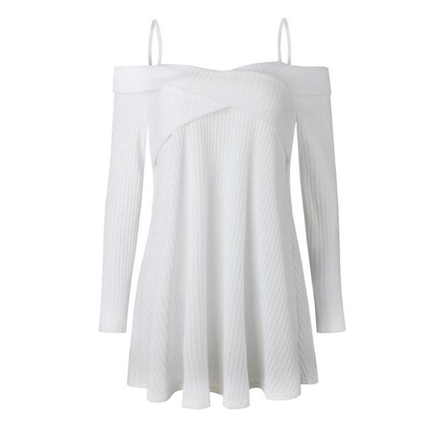 women's sweaters women strap off shoulder sweater solid color long sleeve winter warm fashion asymmetrical hem loose, White;black
women's sweaters women strap off shoulder sweater solid color long sleeve winter warm fashion asymmetrical hem loose, White;black