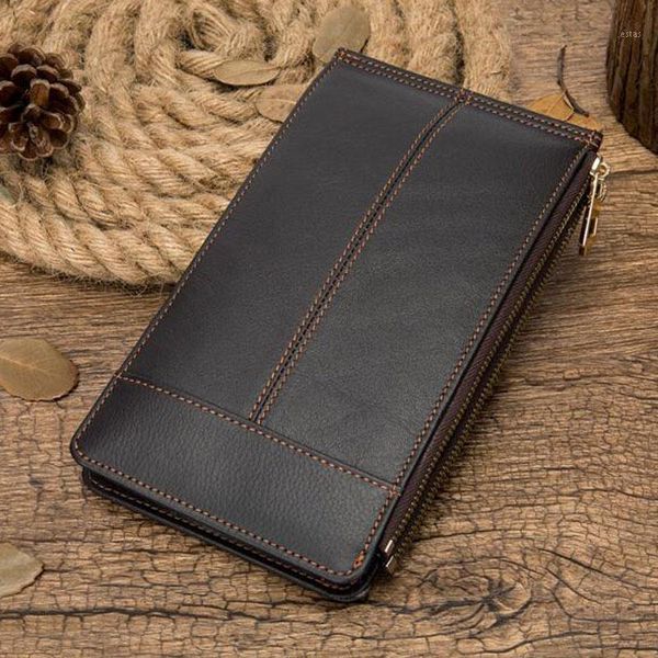 wallets genuine leather men wallet multi-card bit purse bag clutch handy card holder coin pocket male vintage double zipper long1, Red;black
wallets genuine leather men wallet multi-card bit purse bag clutch handy card holder coin pocket male vintage double zipper long1, Red;black