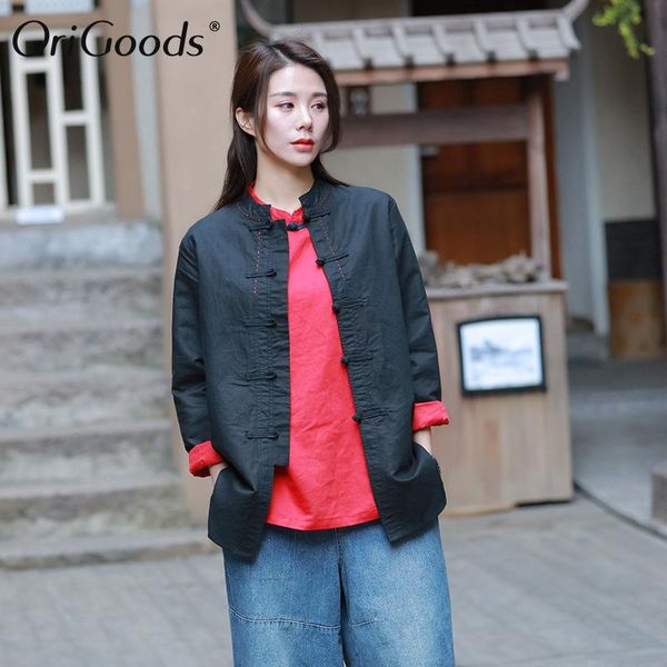 women's blouses & shirts origoods long sleeve ramie blouse shirt women chinese style vintage solid red black white summer c206
women's blouses & shirts origoods long sleeve ramie blouse shirt women chinese style vintage solid red black white summer c206