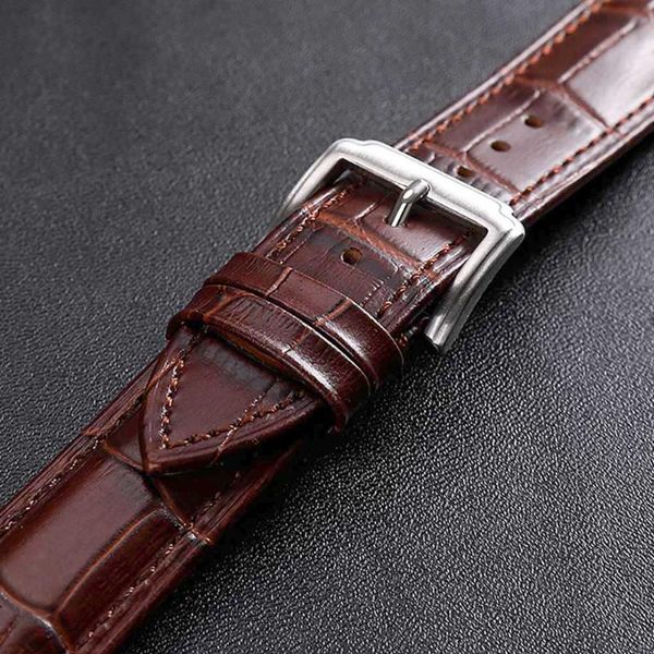 

watch bands men women 24mm 22mm band 20mm 18mm leather watchband 16mm 14mm 12mm wrist strap watchbands bracelet metal buckle, Black;brown
