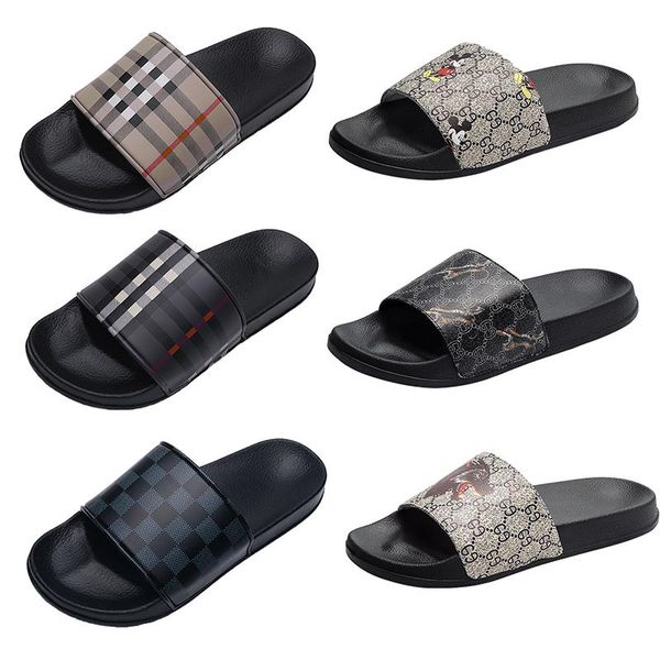 luxury brand rubber slides sandals cartoon grid pattern men slipper flat bottoms flip flops mens fashion striped beach slippers outdoor indo, Black
luxury brand rubber slides sandals cartoon grid pattern men slipper flat bottoms flip flops mens fashion striped beach slippers outdoor indo, Black