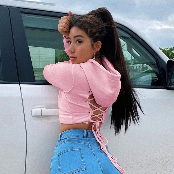 women's hoodies & sweatshirts harajuku pink pullover crop cross bandage tie up backless black hoodie sweatshirt women 2021 autumn long
women's hoodies & sweatshirts harajuku pink pullover crop cross bandage tie up backless black hoodie sweatshirt women 2021 autumn long